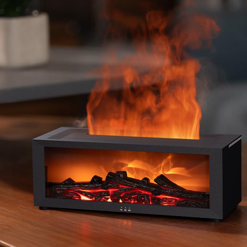 Diffuseur SENMUL humidificateur crée une ambiance feux réaliste et apaisante