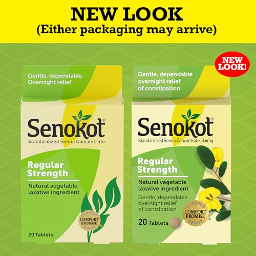 Senokot comprimés dosage régulier en blister, présentation pratique.