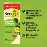 Senokot tablettes laxatif régulières – stimulant doux pour les selles occasions.