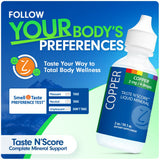 SENSEable Taste N’ Score Cuivre : gouttes avec pipette pour dosages faciles.