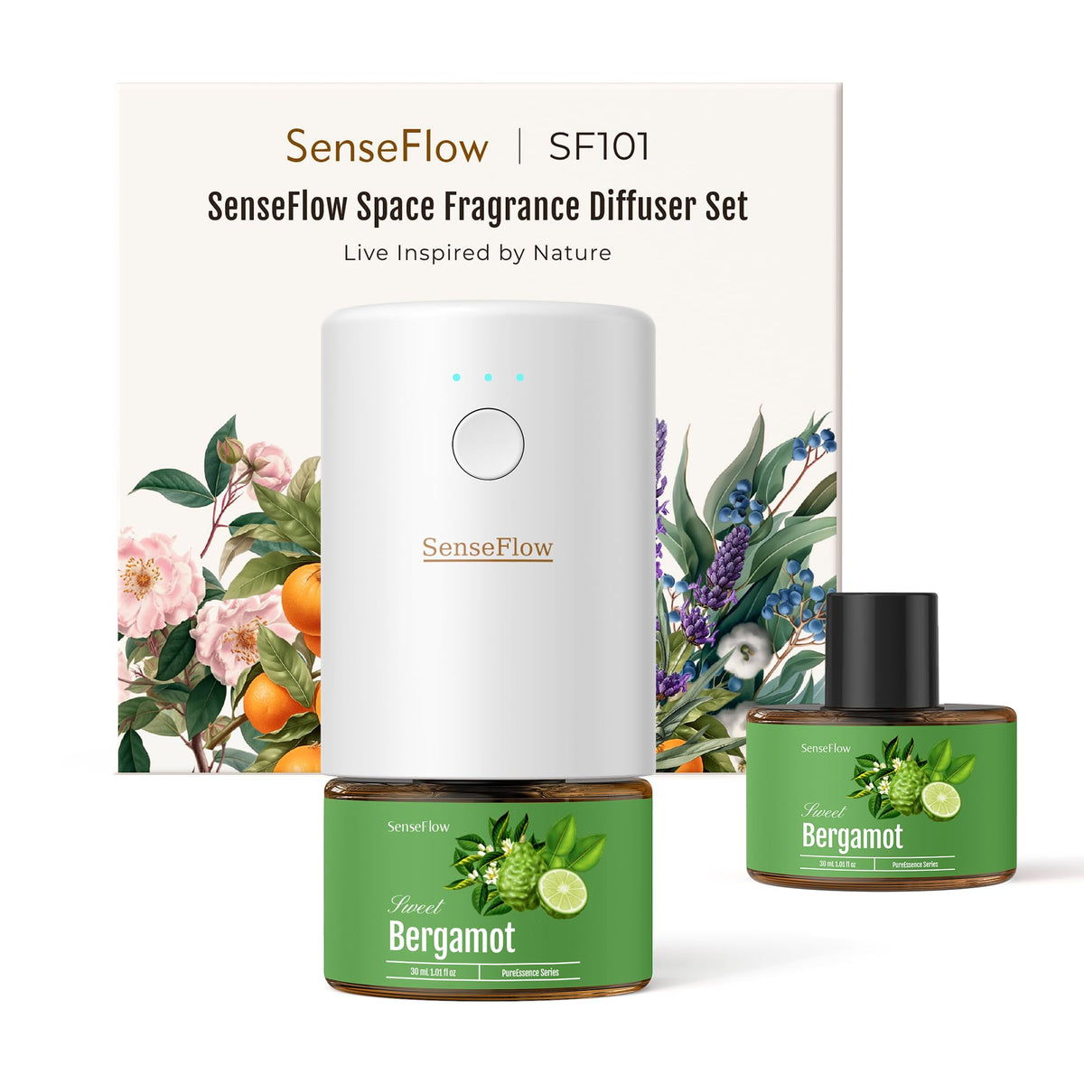 SenseFlow SF101 Pro diffuseur sans eau en prise murale, diffusion silencieuse et durable.