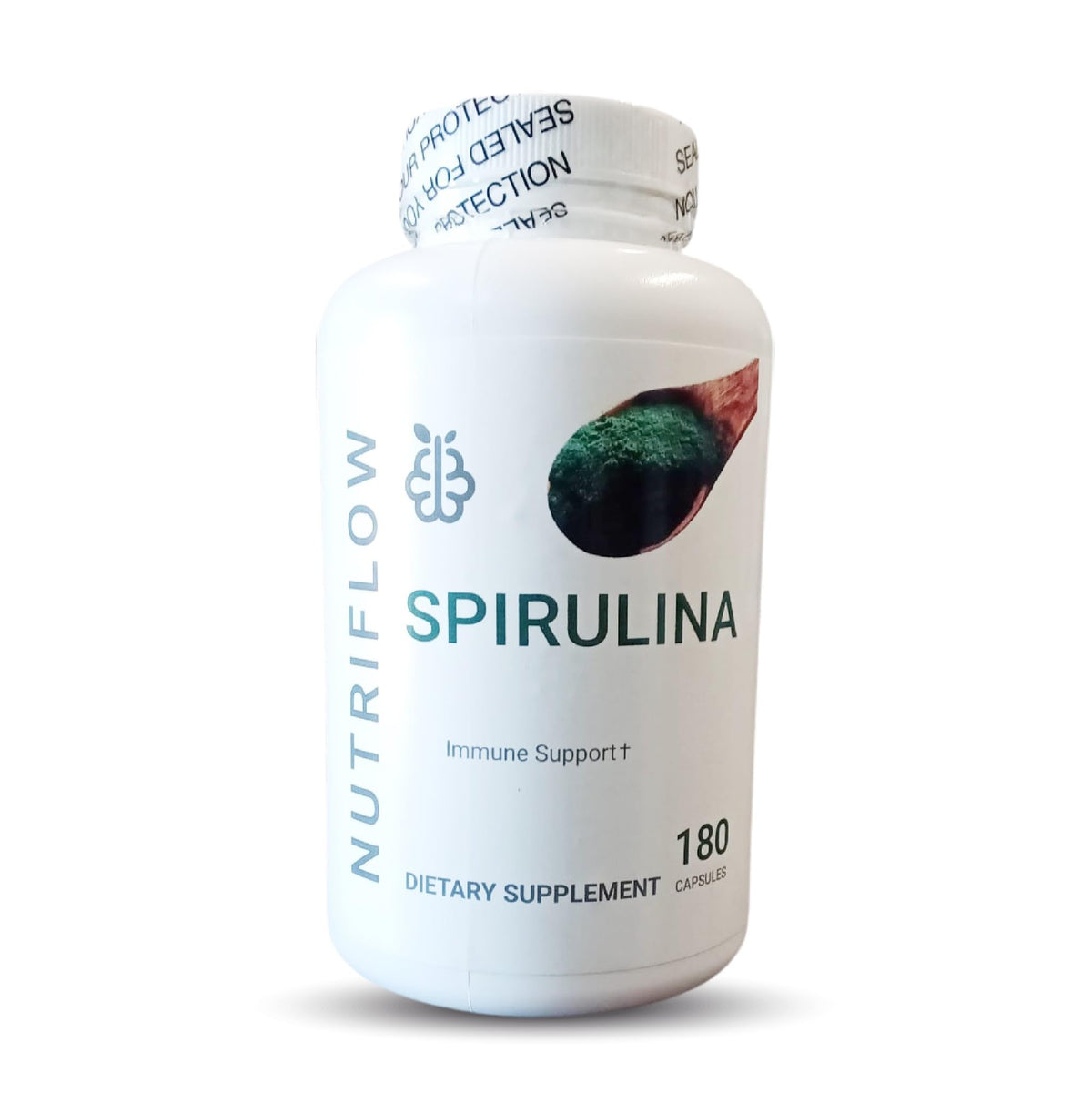 senseOfeeling Spiruline capsules présentation: format pratique pour nutrition quotidienne.