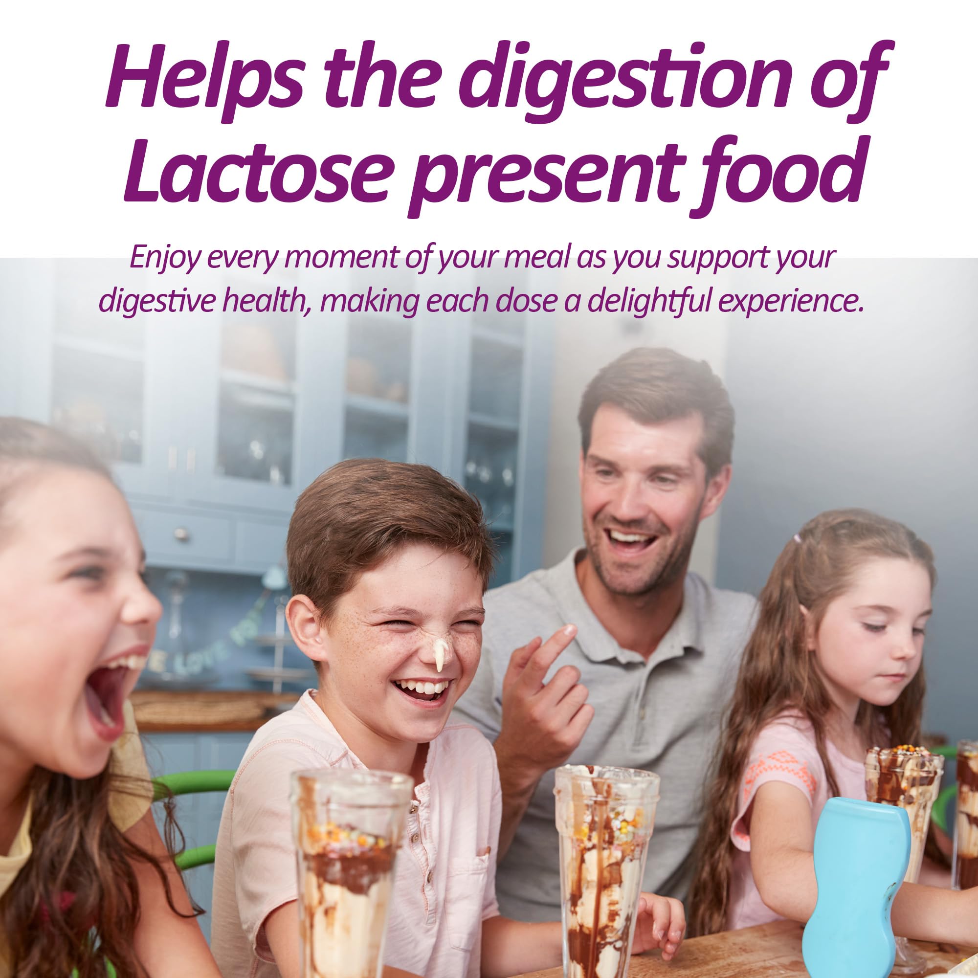 SENSI LATTE Tablettes lactase dissolution rapide, idéale pour les repas contenant lactose.