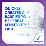 Sensodyne affichage rayon en magasin pour consultation rapide.