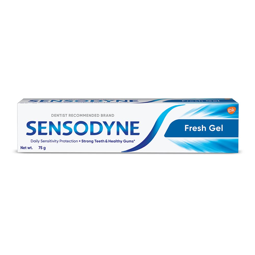 Sensodyne dentifrice Sensitive Fresh Gel – tube 75 g pour protection douceur.