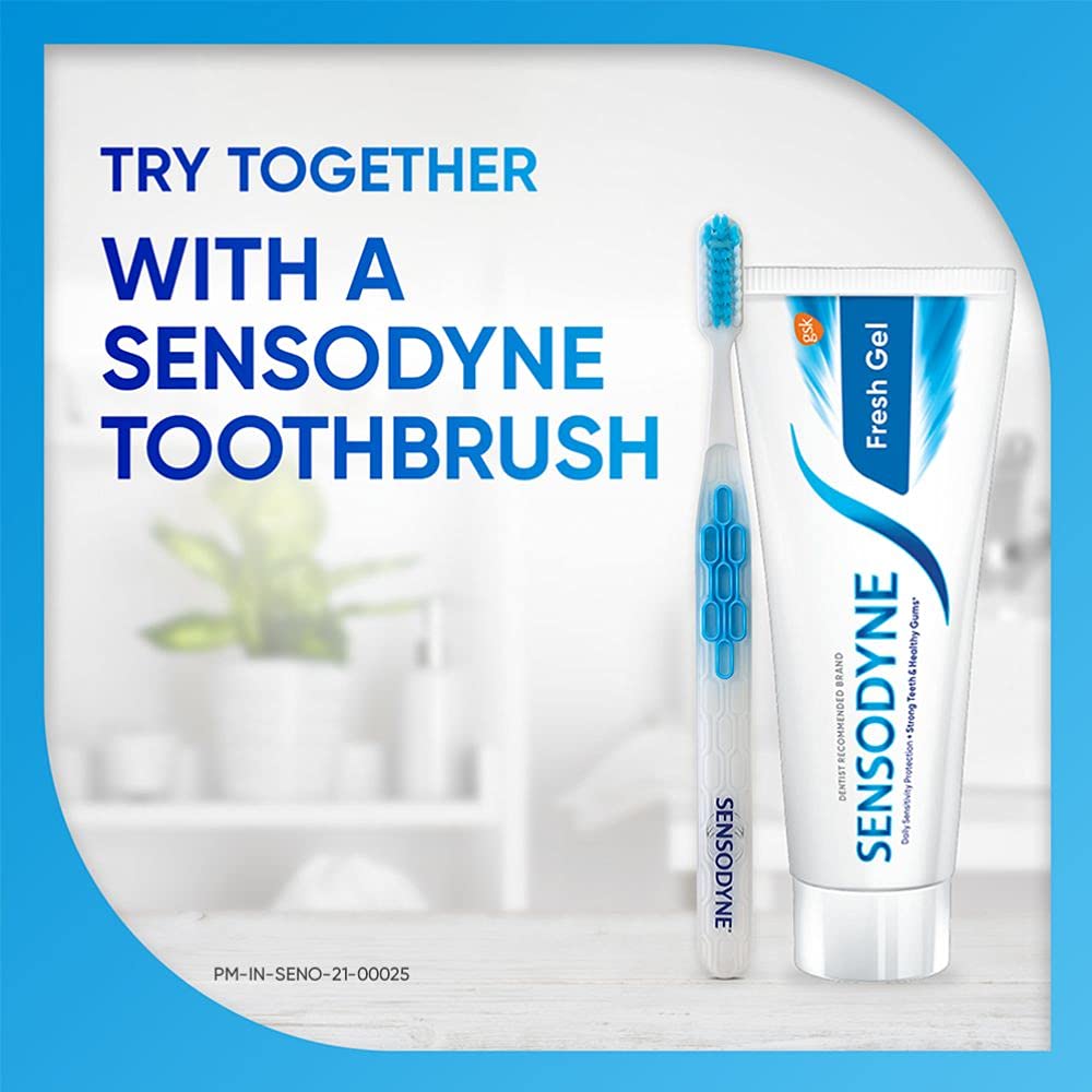Formule unisexe Sensodyne Sensitive Fresh Gel pour tous.