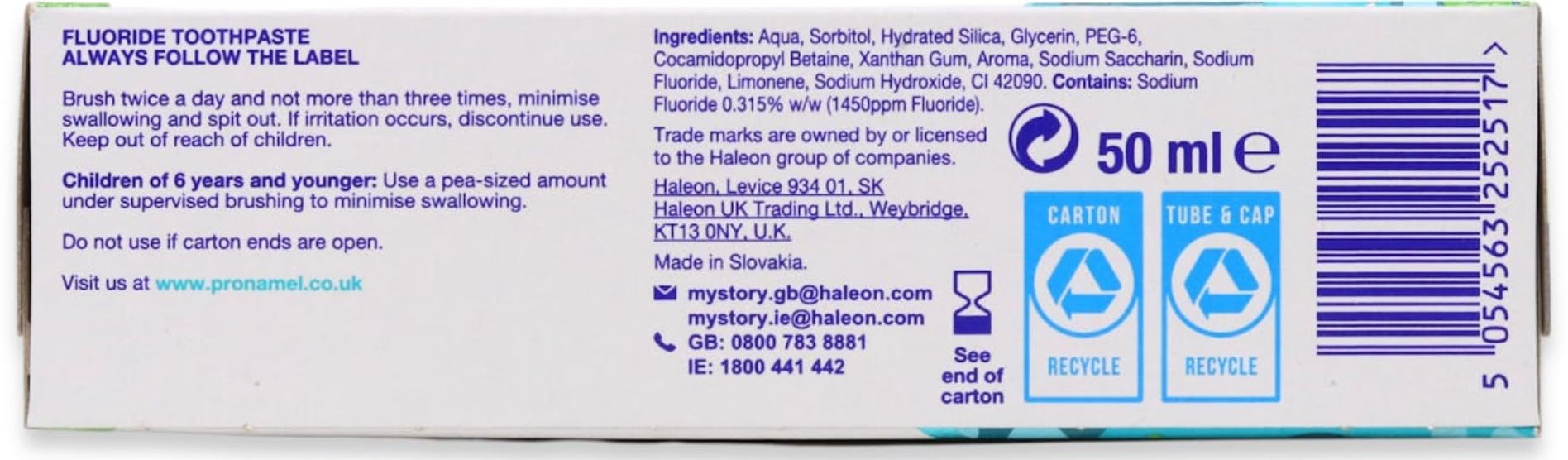 Sensodyne Pronamel Enfants – Hygiène bucco-dentaire quotidienne avec fluor