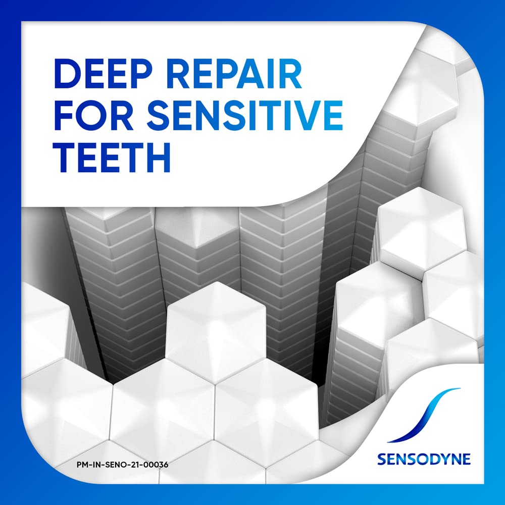Emballage Sensodyne Repair Protect affiché sur l’étui du produit