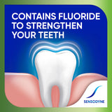 Sensodyne sans SLS, formule plus douce pour les gencives.