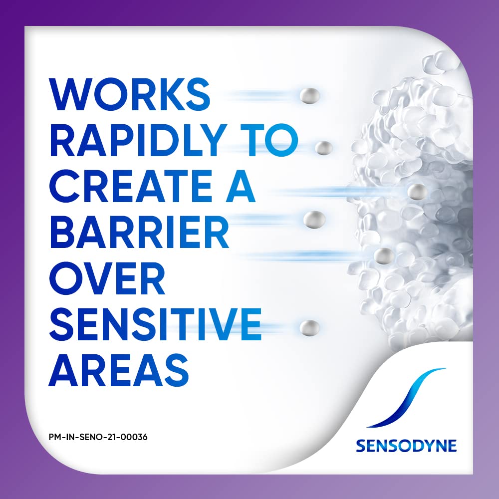 Sensodyne utilisation quotidienne, brossage serveur deux fois par jour.