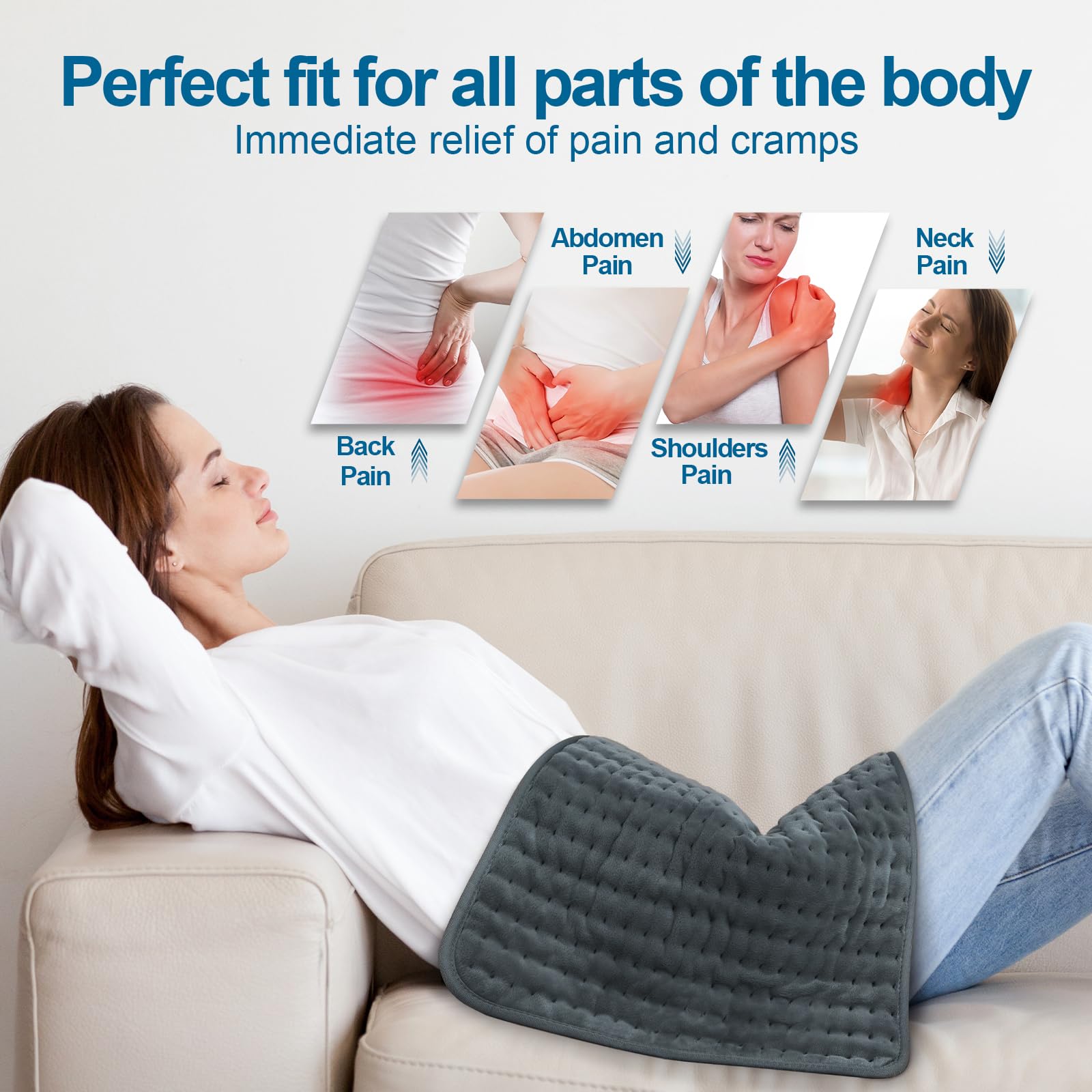 SEPTYWARM six niveaux de chaleur, pour adapter la chaleur à vos préférences.