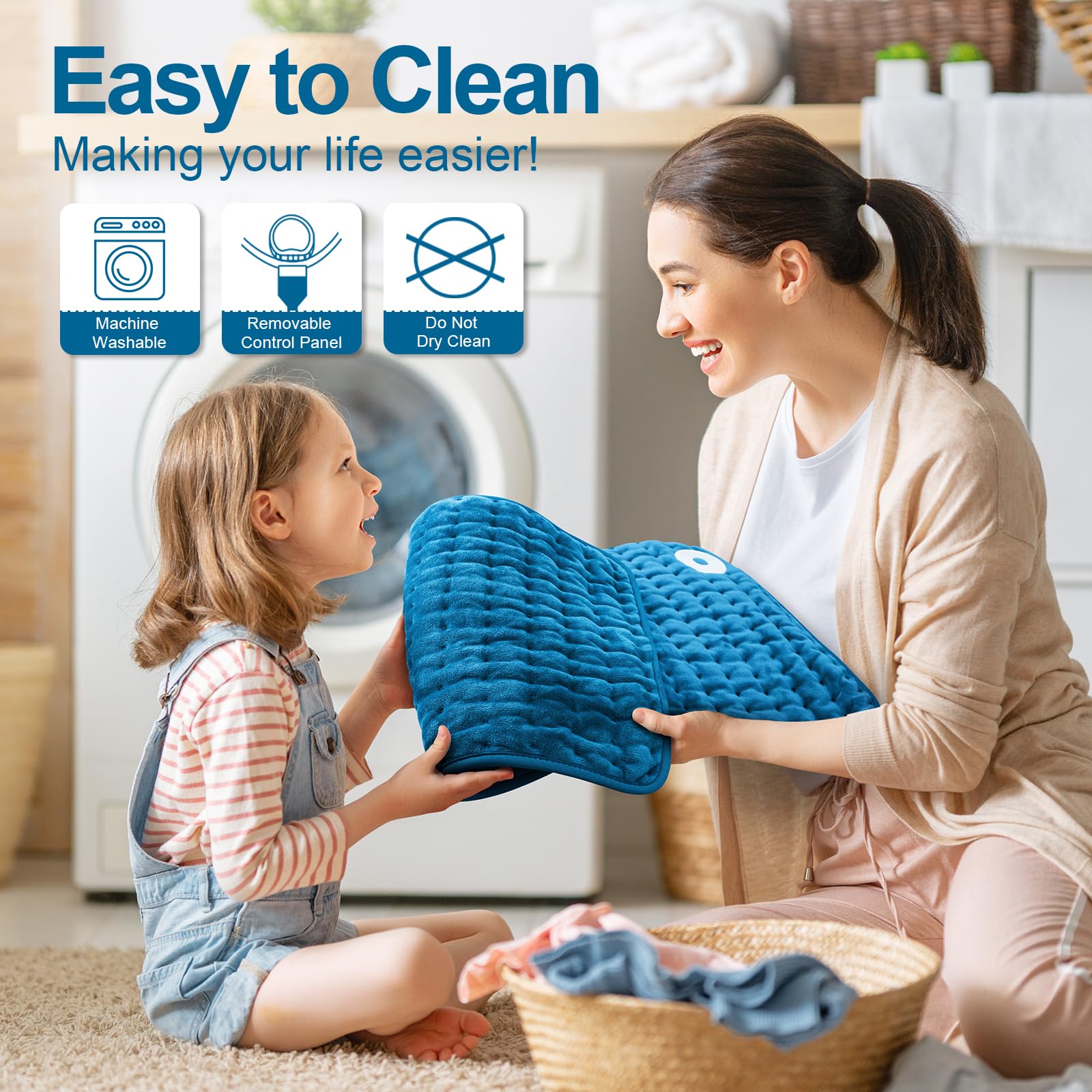 SEPTYWARM reglages chaleur6, six niveaux ajustables.