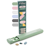 Sequence Pillar: organisateur hebdomadaire de pilules, pratique et discret pour la poche ou le sac.