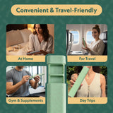 Sequence Pillar en action dans une trousse de voyage compacte.