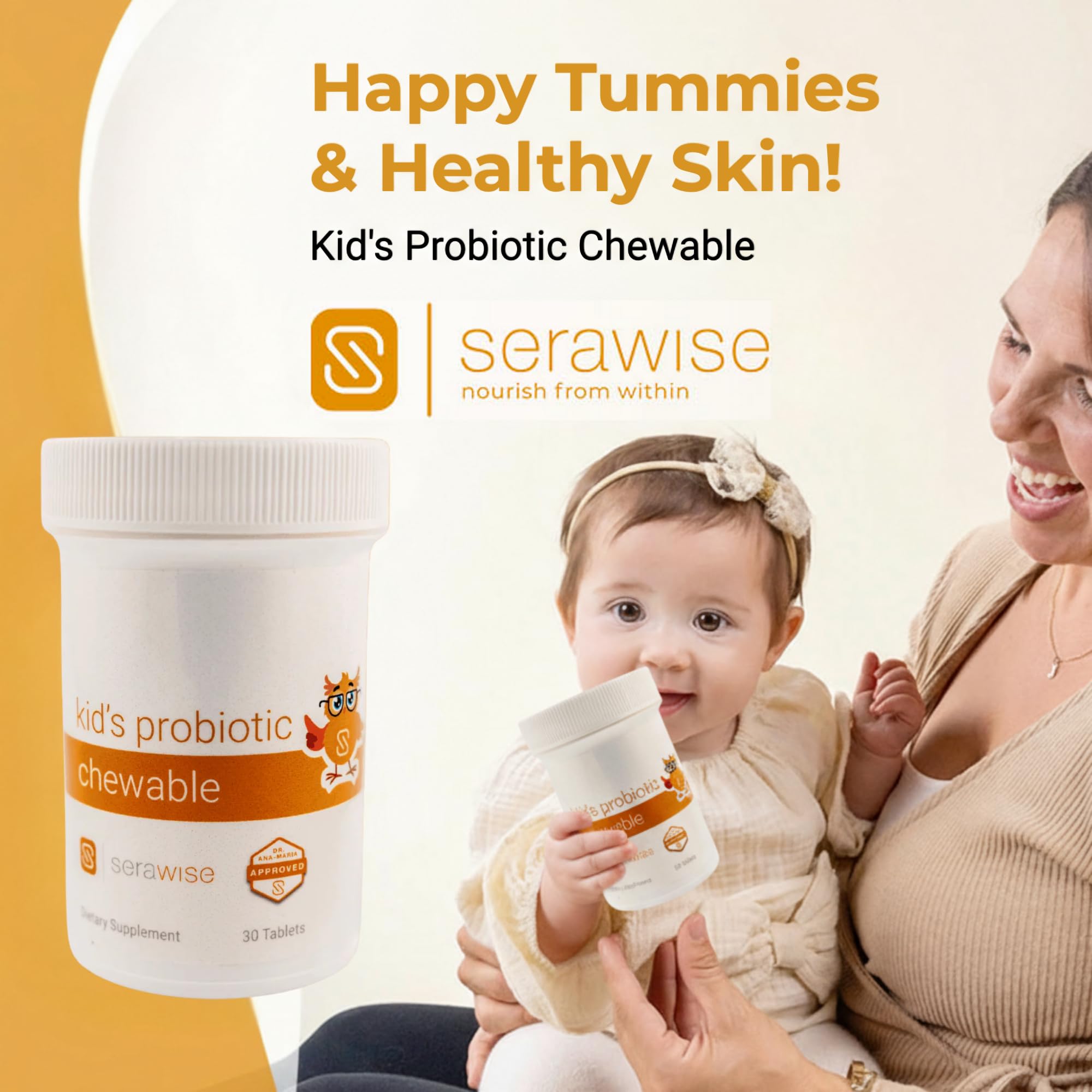 Onze souches probiotiques Serawise, diversité potentielle pour l'équilibre intestinal.