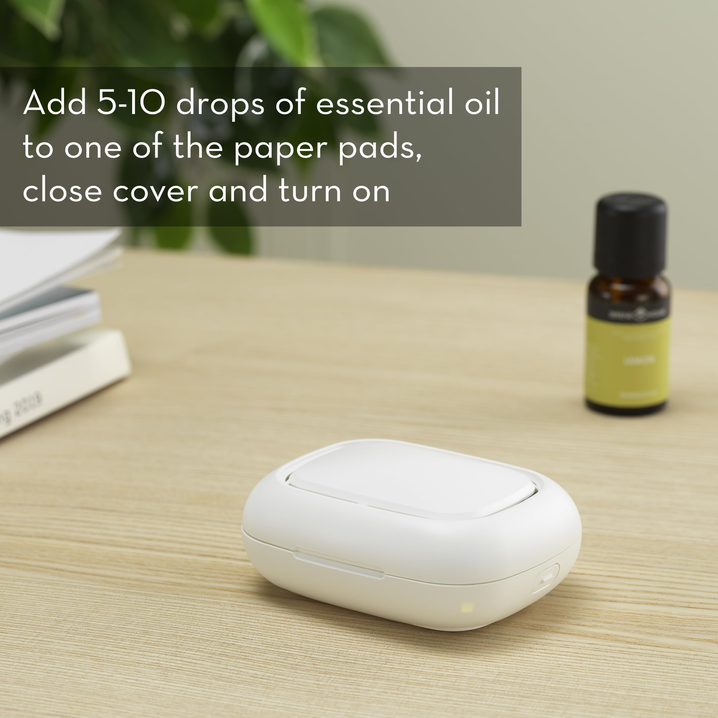 Serene House Pebble – diffusion silencieuse via batterie USB pour voyager