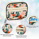 Serfeymi Bloom01 pochette tissu avec zip, rangement sûr.