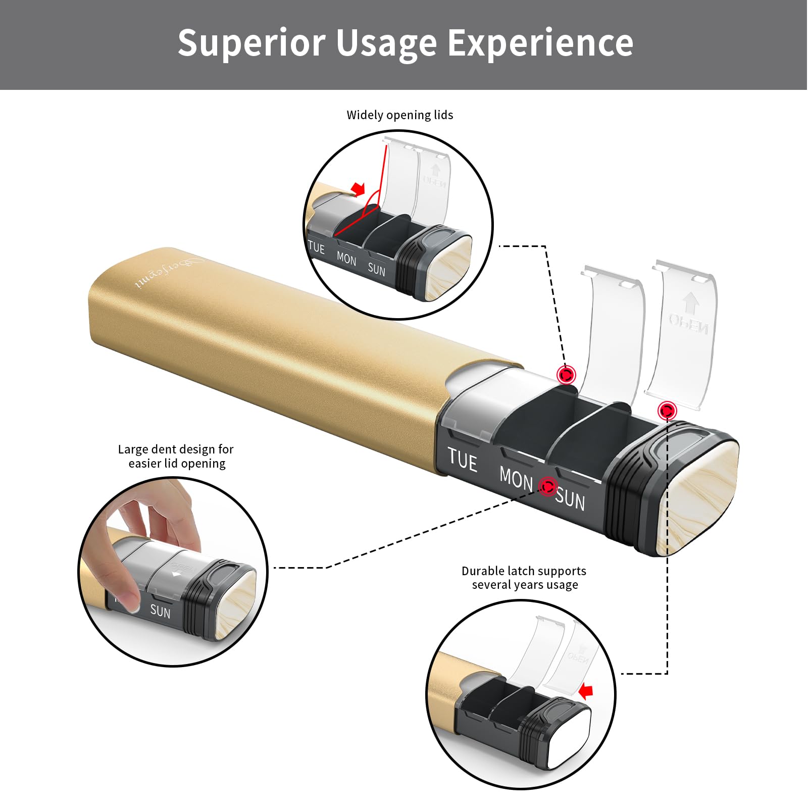 Joint en silicone Serfeymi, anti-fuite et sûr en déplacement.