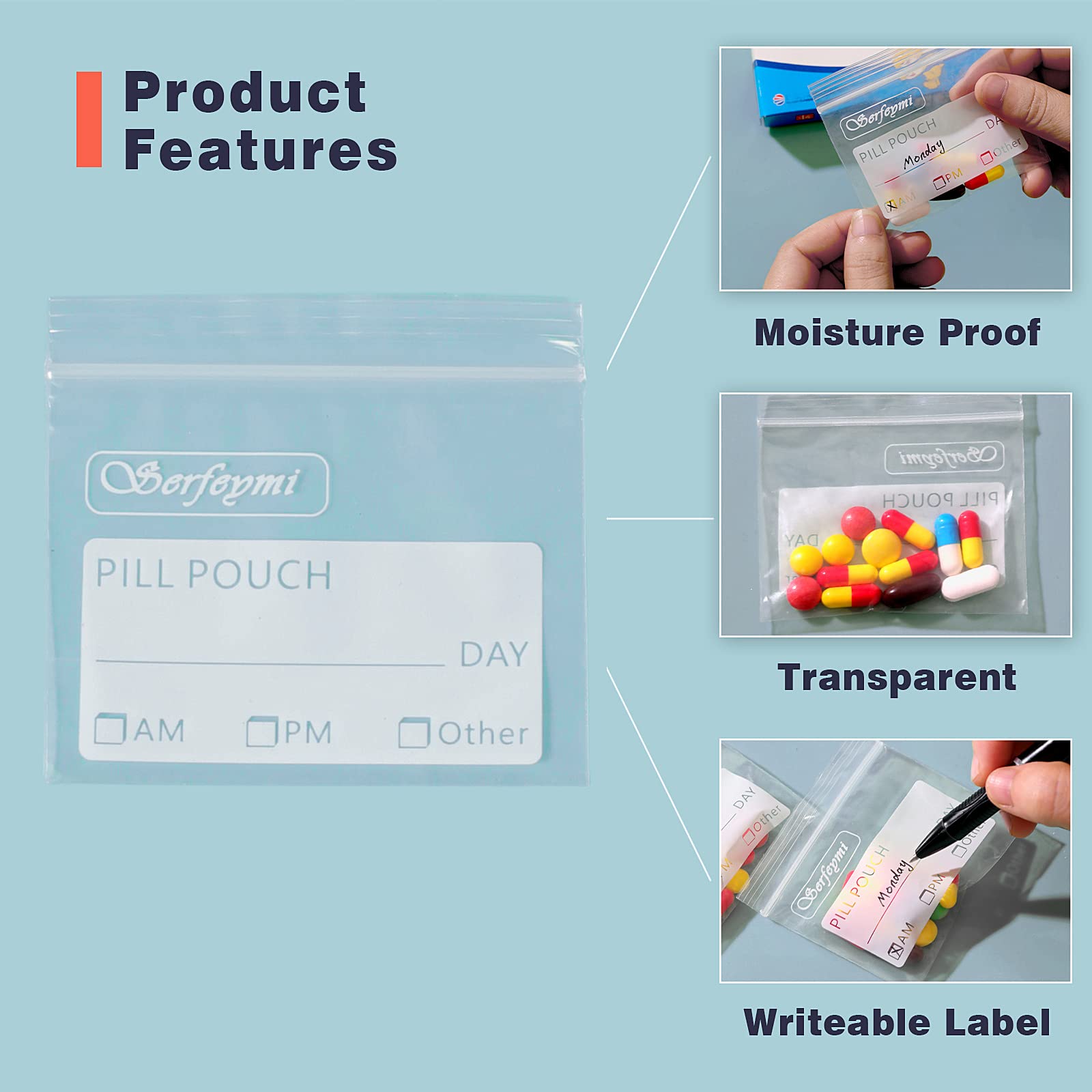 Pack Serfeymi 240 sachets pour organisation des pilules