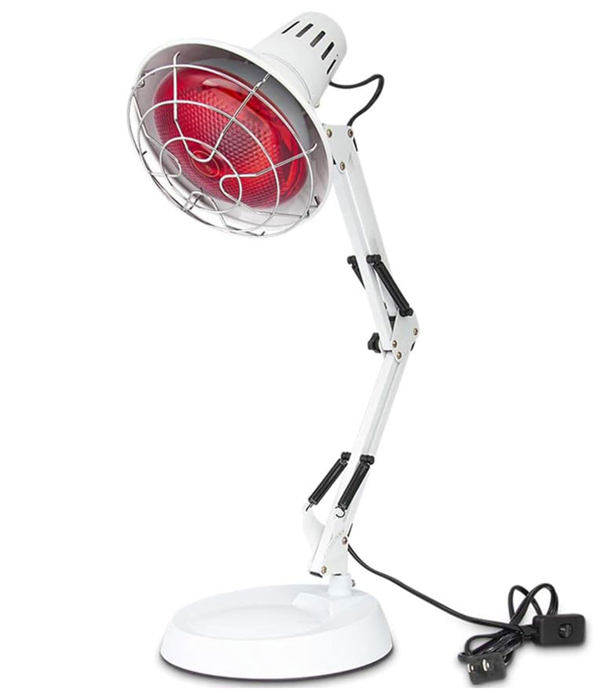 Lampe infrarouge Serfory 150W avec support, chaleur apaisante ciblée pour le corps.