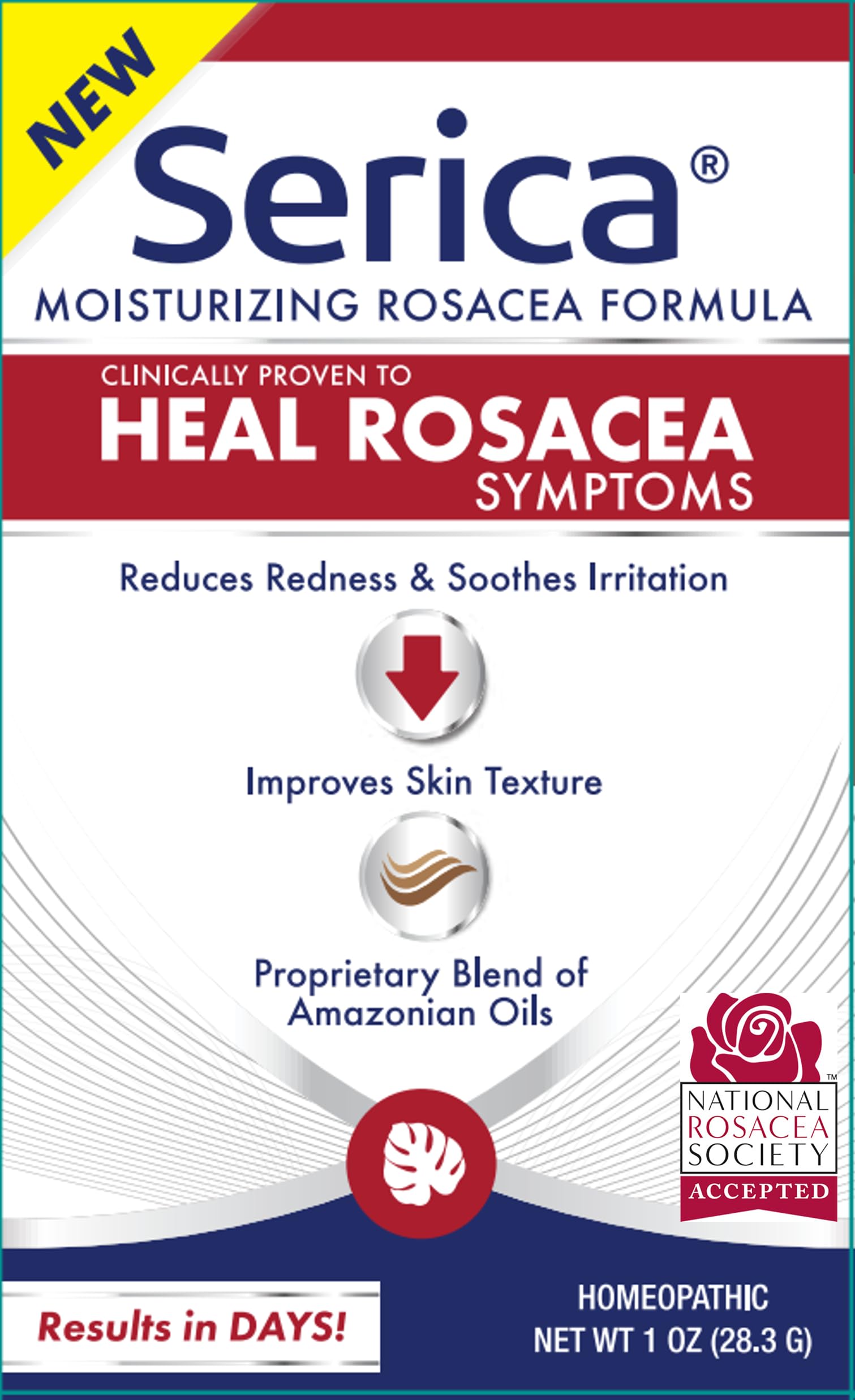Texture de la Crème Rosacée Serica appliquée sur la peau pour plus de douceur
