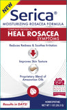 Texture de la Crème Rosacée Serica appliquée sur la peau pour plus de douceur