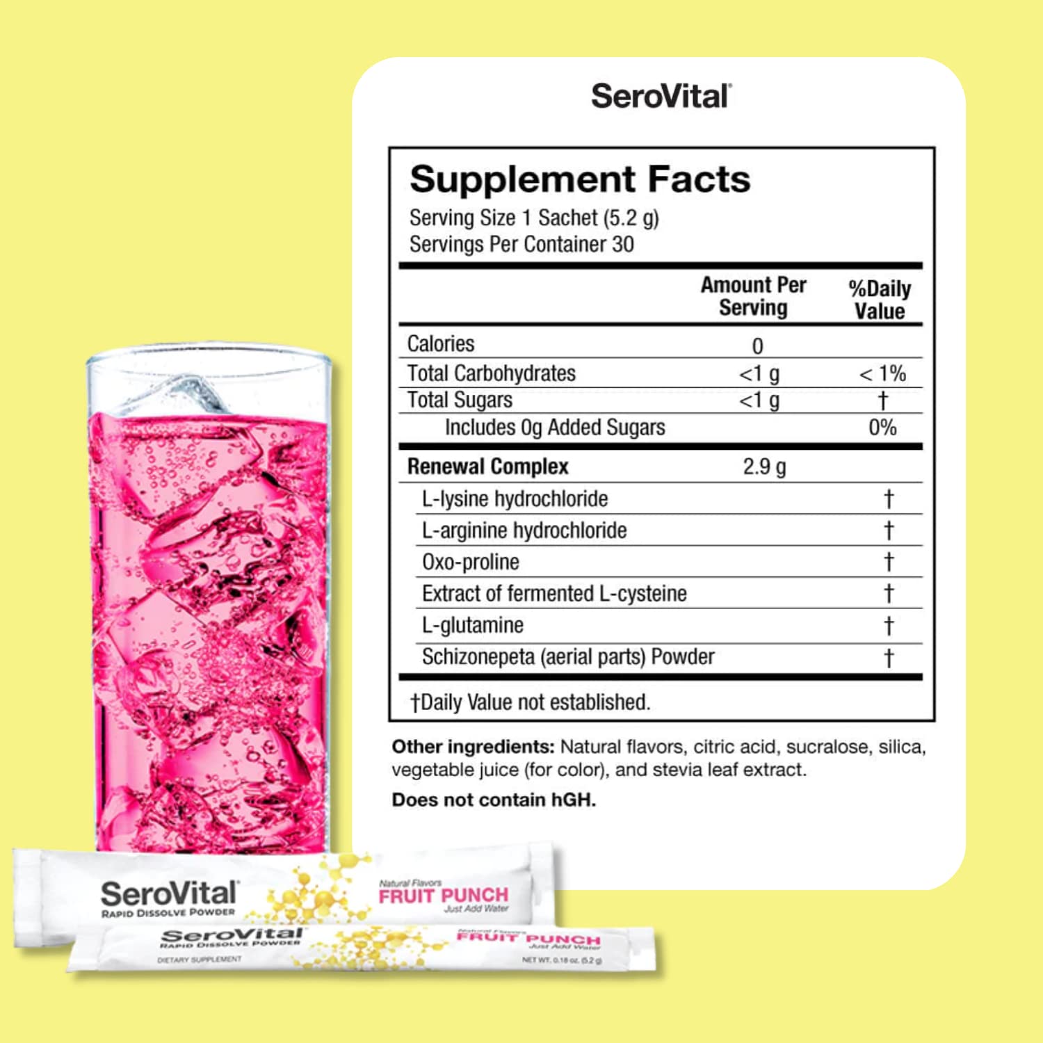 Serovital Rapid Dissolve se dissout rapidement dans l eau