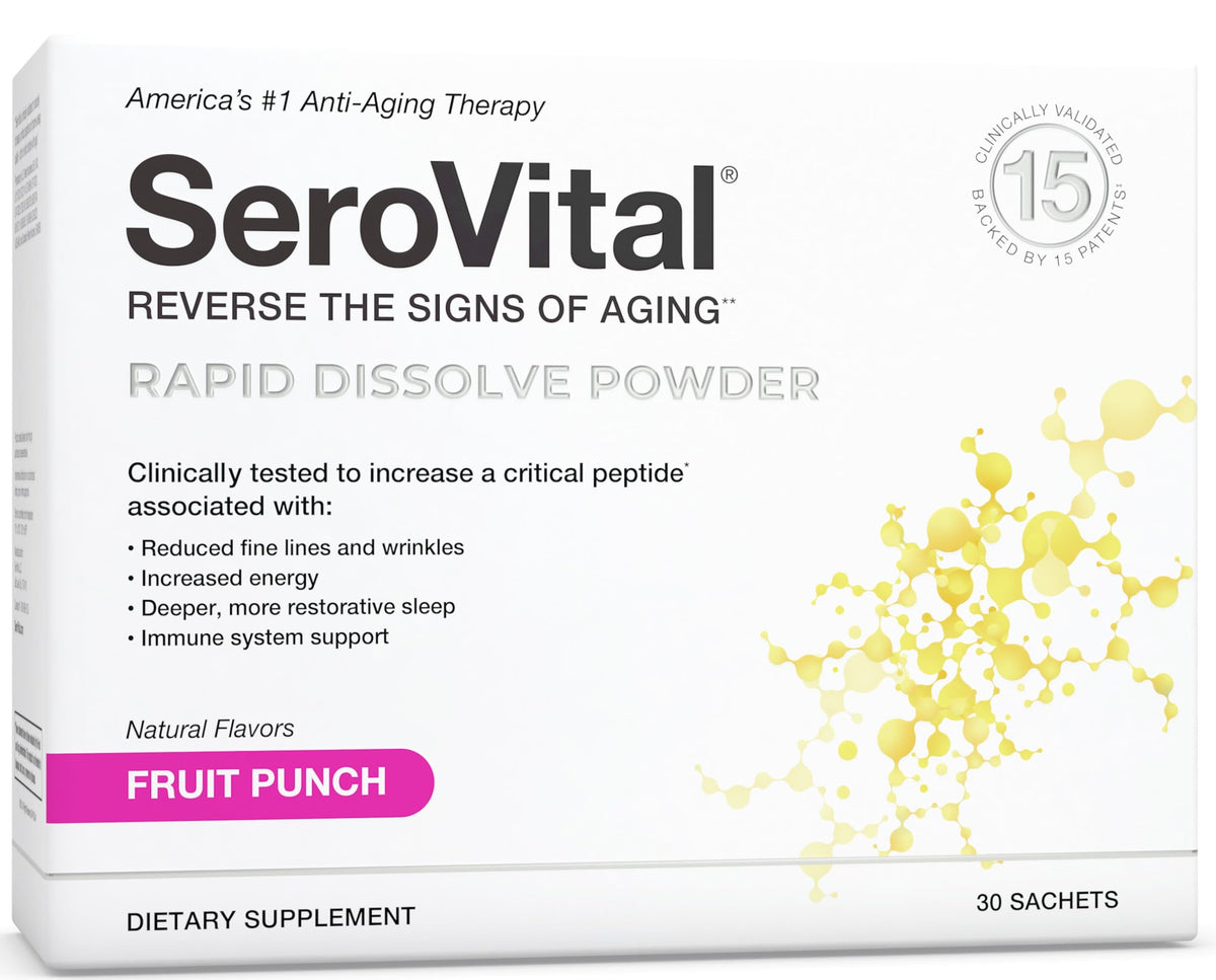 Serovital Rapid Dissolve emballage pratique pour la routine matinale