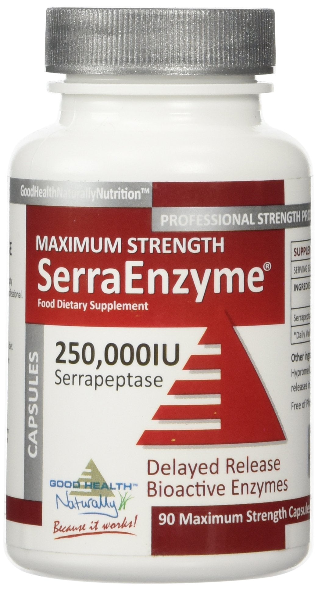 Serra Enzyme Serrapeptase – bouteille 250000 UI avec libération retardée.