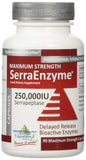 Serra Enzyme Serrapeptase – bouteille 250000 UI avec libération retardée.