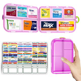 SESIIduo Organisateur de pilules grand format : rangement clair pour le voyage