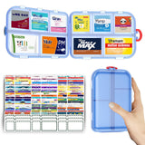 SESIIduo Boîte pilules – 10 compartiments pour voyage et organisation