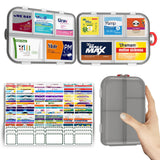 SESIIduo boite pilules à 10 compartiments pour une organisation fiable lors des voyages.