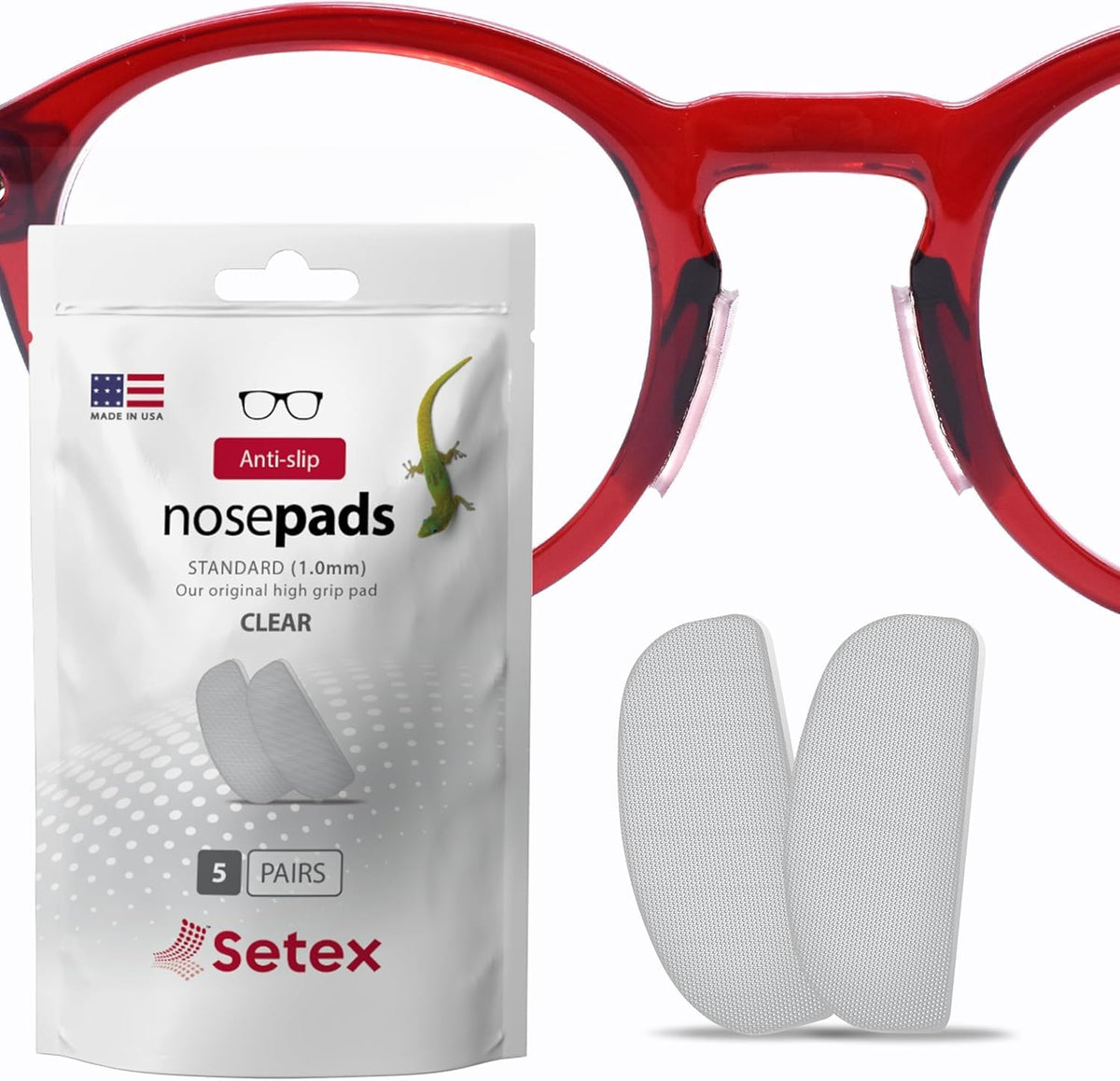 Setex Gecko Grip coussinets de nez 1 mm avec fibrilles pour une adhérence renforcée