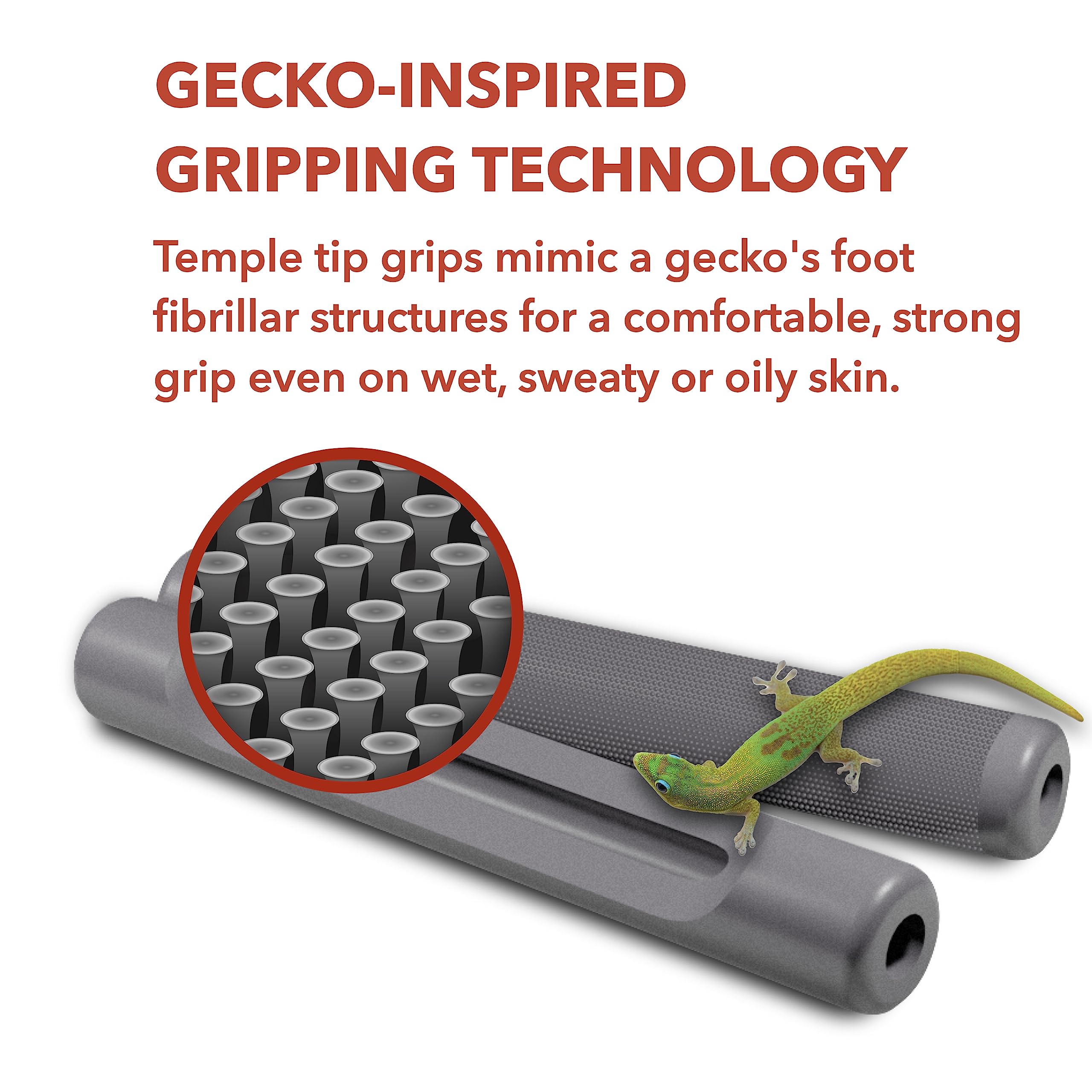 Setex Gecko Grip : pointes microfibrilles pour une prise sûre sous sueur et huile.