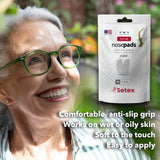 Setex Gecko Grip fibres microstructure, adhérence renforcée sur montures plastiques.