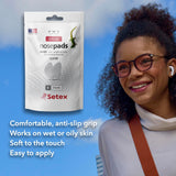Setex Gecko Grip Nano – confort des coussinets nasaux sur lunettes plastiques.