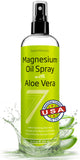Bouteille Seven Minerals magnésium avec Aloe Vera, format 12oz pour application douce et pratique.