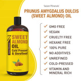 Huile porteuse pour huiles essentielles Seven Minerals, parfaite pour massage et aromathérapie.