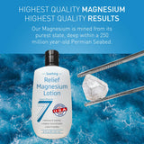 Seven Minerals Lotion Magnésium – beurre de karité et huiles hydratantes pour peau douce.