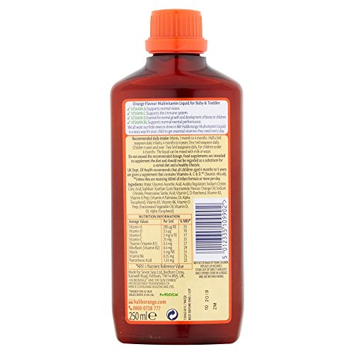 Haliborange Seven Seas – pipette-doseuse facilitant l administration.