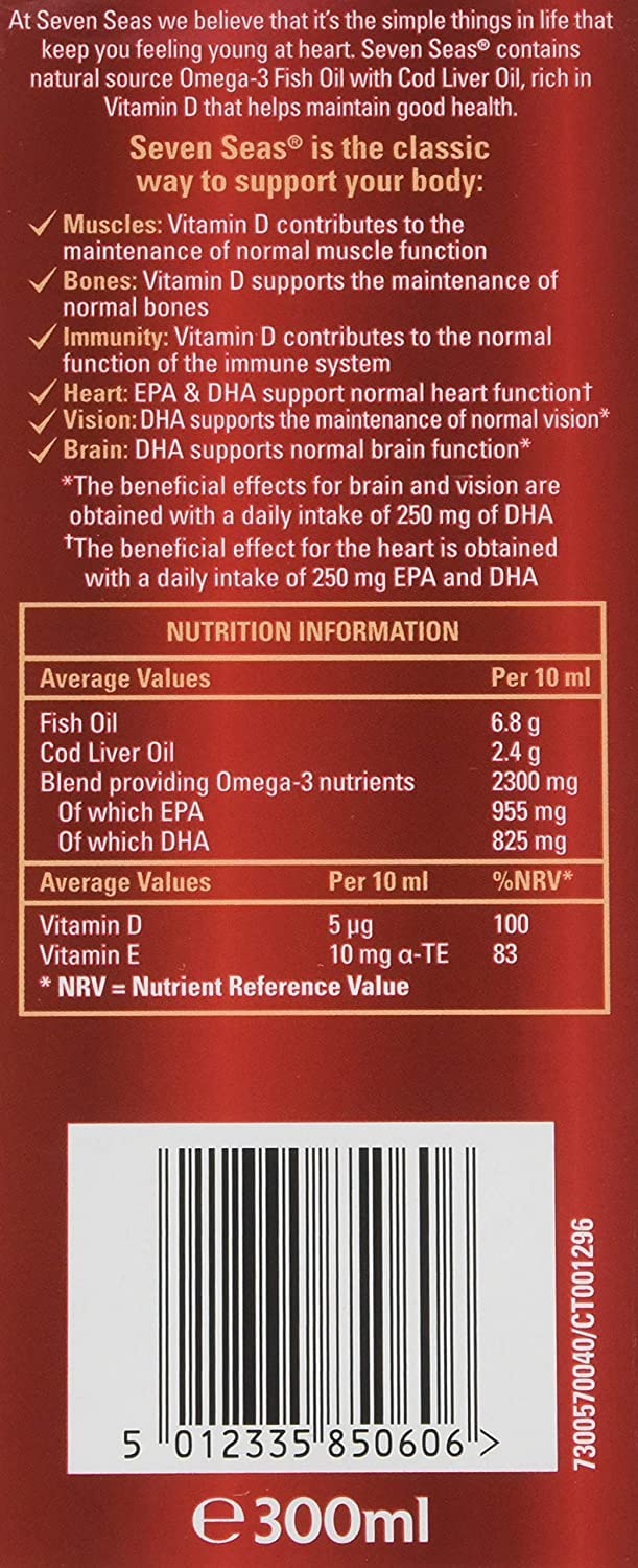 Bouteille Seven Seas facilitant l'intégration dans votre routine quotidienne.