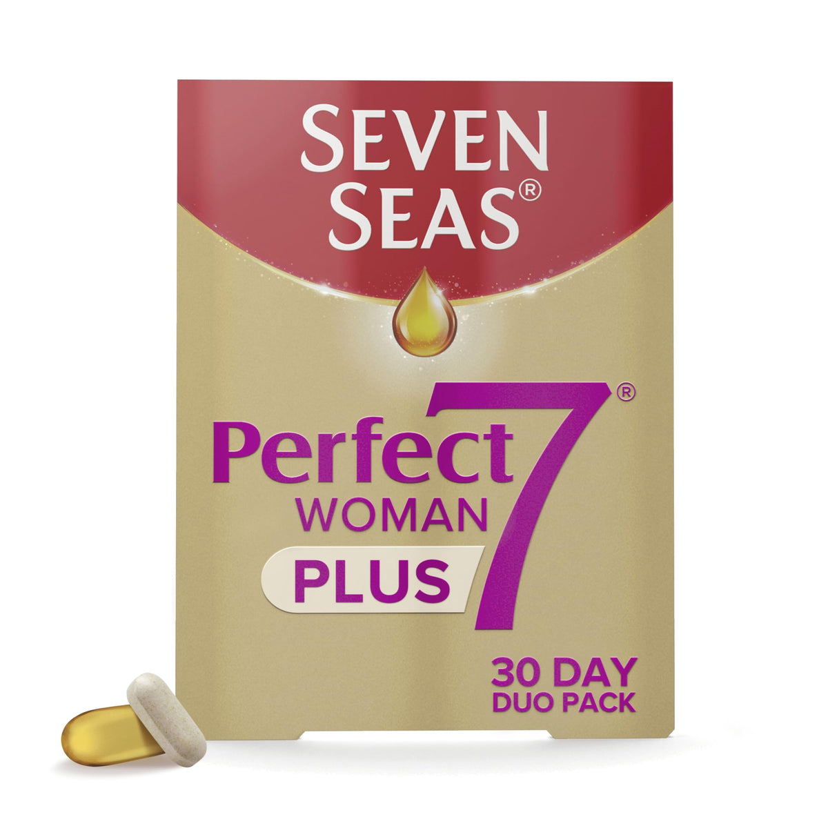 Seven Seas Perfect7 Woman, bouteille omega-3, soutien potentiel énergie féminine