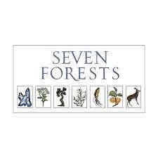 Seven Forests Forsythia 18-100 étiquette clairement visible donne les informations essentielles affichées.