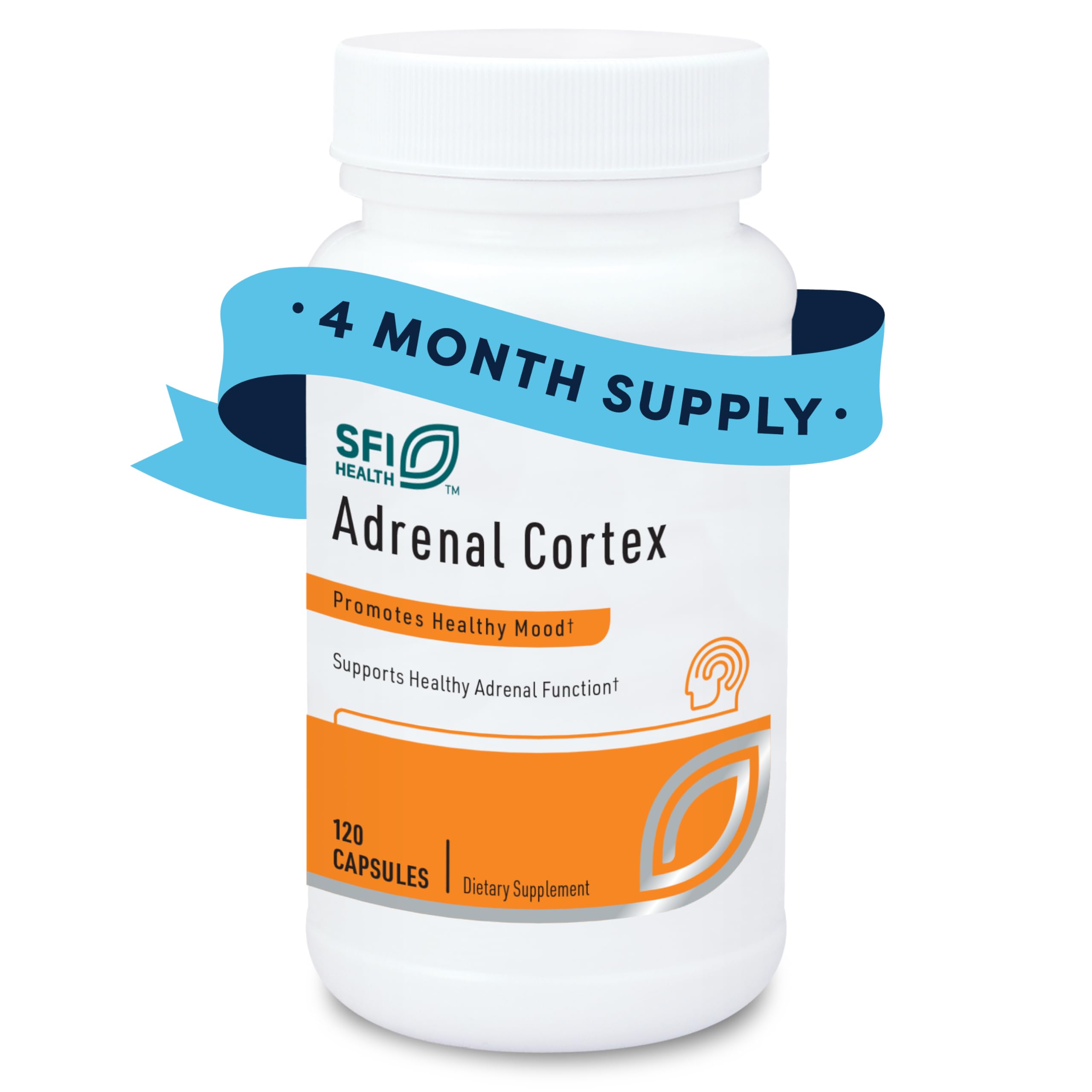 SFI Health Adrenal Cortex – bouteille et soutien ciblé des glandes surrénales.