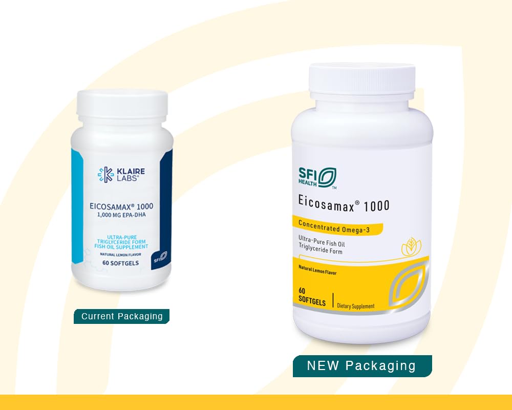 Gélules SFI Health Eicosamax en gros plan, dosage quotidien pratique.