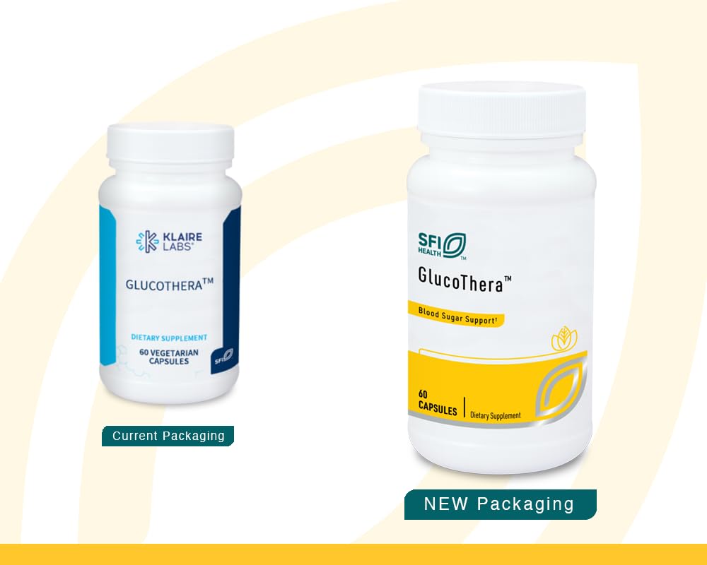 GlucoThera – etiquette-dosage affichée montrant posologie et ingrédients clés.