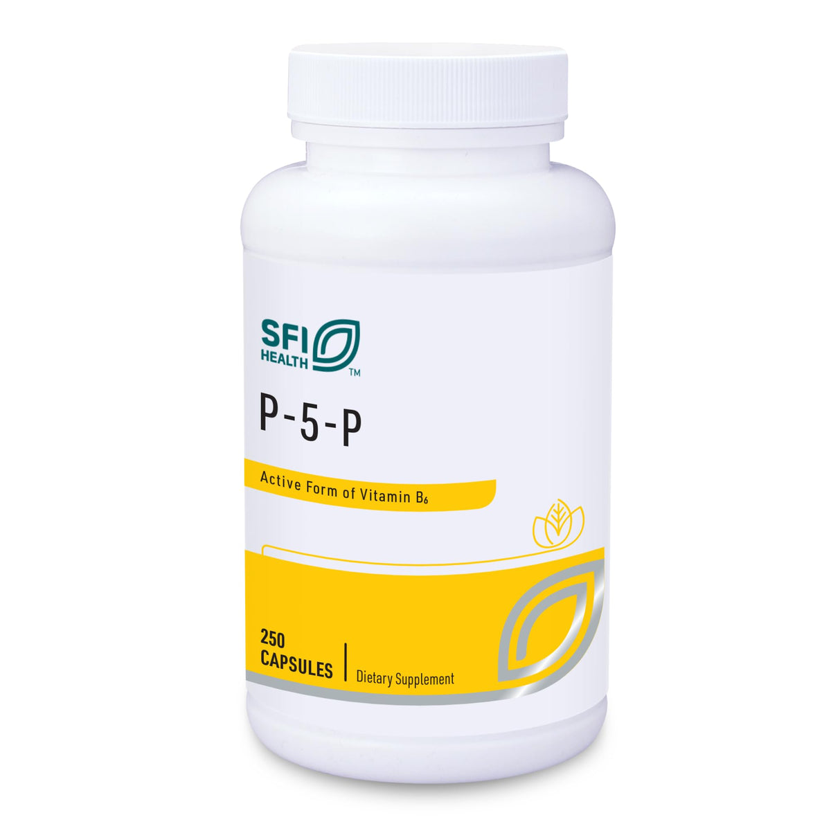 SFI Health Klaire Labs P-5-P flacon avec gélules, soutien métabolique potentiel.