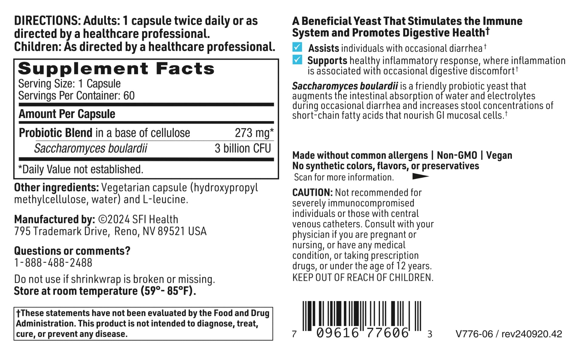 Probiotique résistant aux acides pour absorption fiable.