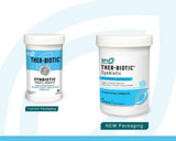 Capsules Ther-Biotic en gros plan, prise quotidienne pratique et régulière.